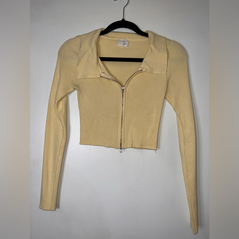 Ribbed Crop Long Sleeve